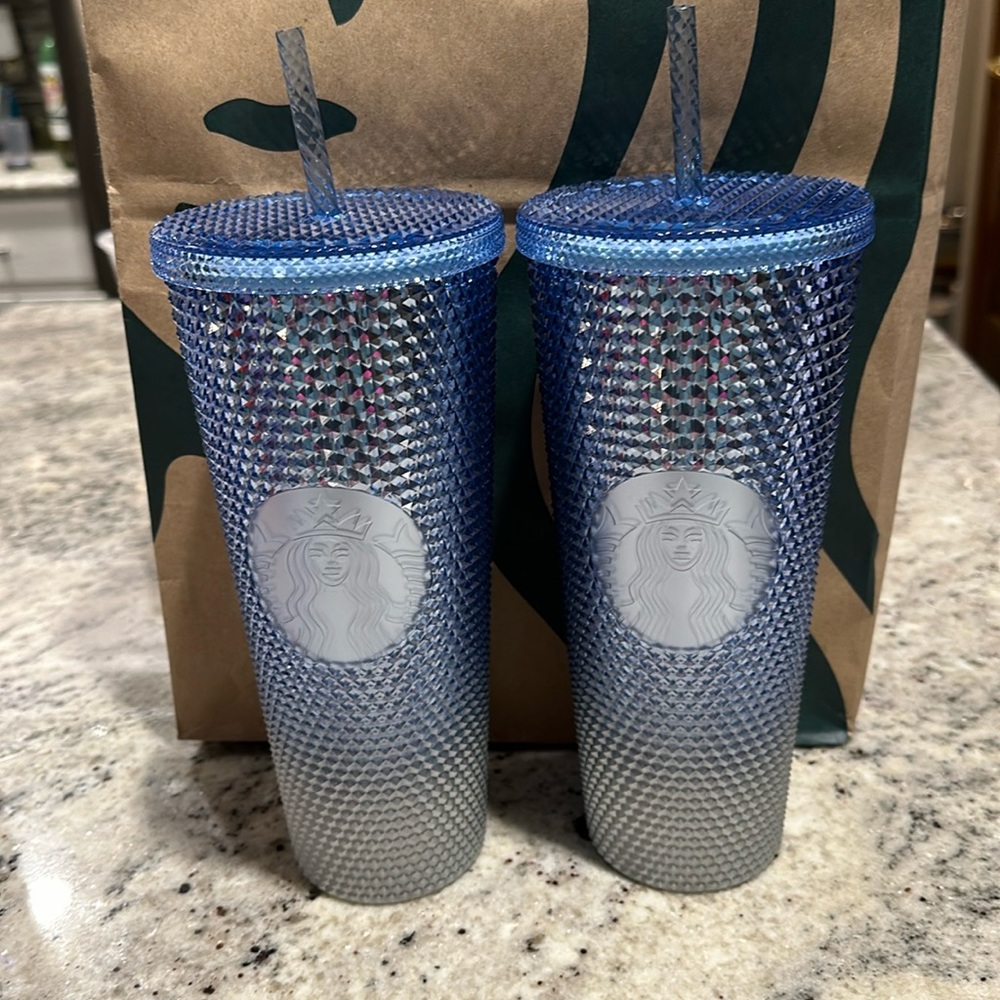 2023 holiday blue ombré 24 oz cup